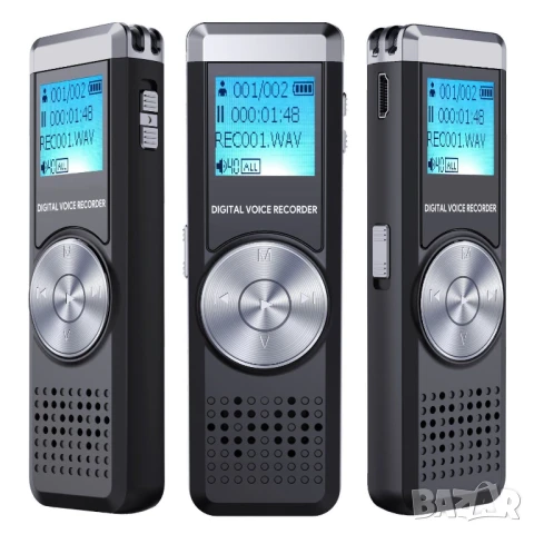 Нов TENSAFEE К-т Цифров ДИКТОФОН Дигитален Аудио Рекордер Записващо Устройство MP3 8GB USB БАРТЕР, снимка 3 - Други - 51099246