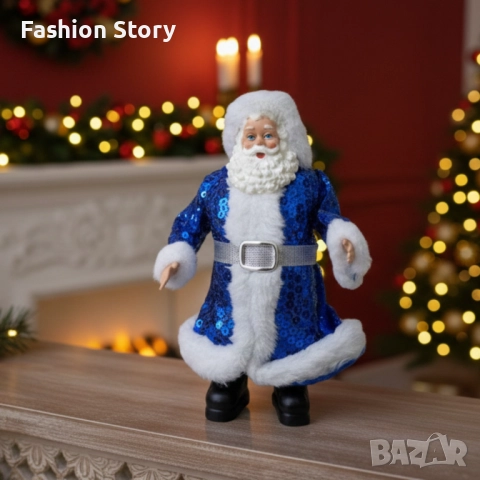 Декоративен дядо Коледа с пайети – Стилен акцент за всеки дом, снимка 3 - Декорация за дома - 52632146