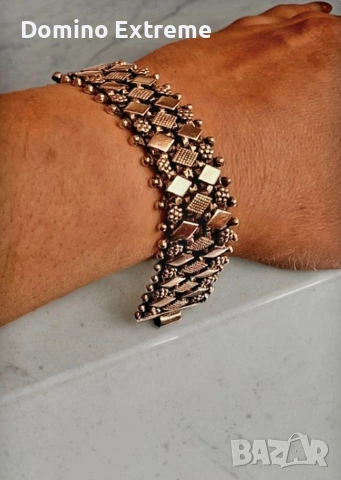 Сребърна масивна гривна , снимка 4 - Гривни - 53870969