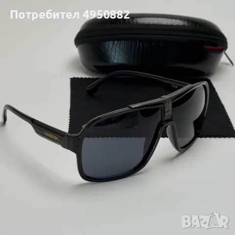Слънчеви очила Carrera Mask Oversized нови, черни, снимка 4 - Слънчеви и диоптрични очила - 56160866