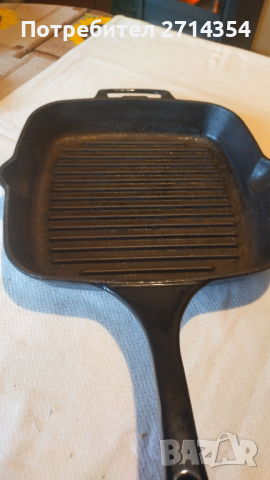 Емайлиран чугунен грил тиган , снимка 5 - Съдове за готвене - 44834549