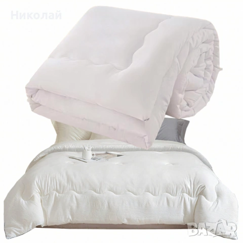 Целогодишен олекотен юрган 200x220 см – Топлина и комфорт за зимата, снимка 2 - Олекотени завивки и одеяла - 53090397
