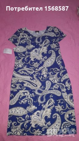 Нова рокля в синьо и бяло на Ники стил , снимка 3 - Рокли - 33973349