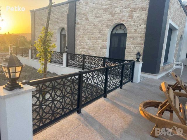 Лазерно изрязано пано за ограда + метален кол, снимка 15 - Огради и мрежи - 53132260