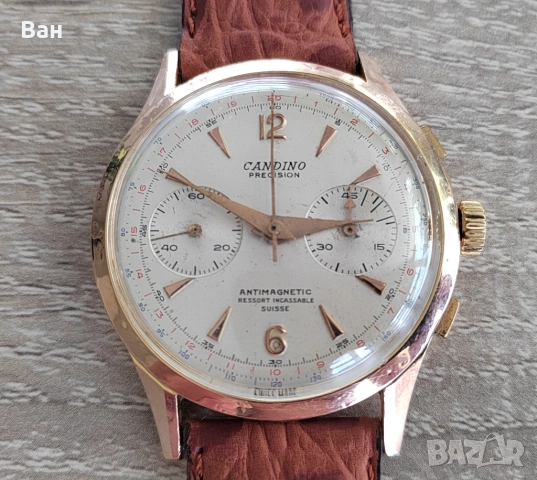 Златен мъжки часовник CANDINO, снимка 2 - Мъжки - 52794659