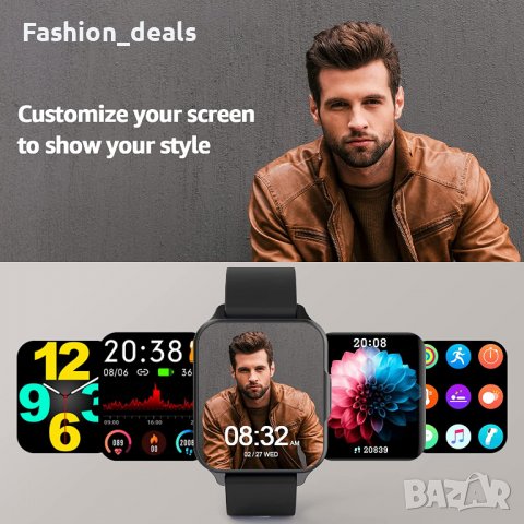 Нов черен Смарт часовник Фитнес гривна Тракер на активност, сън, снимка 5 - Смарт гривни - 39940737