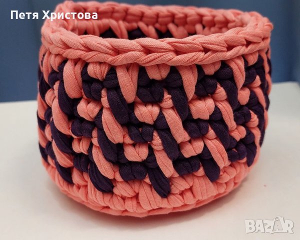 Ръчно изплетени панери, снимка 10 - Декорация за дома - 38393004