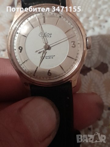 Позлатен часовник Bifora 113, снимка 4 - Антикварни и старинни предмети - 42145832
