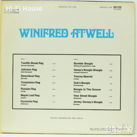 Winifred Atwell-Грамофонна плоча-LP 12”, снимка 2 - Грамофонни плочи - 36395720