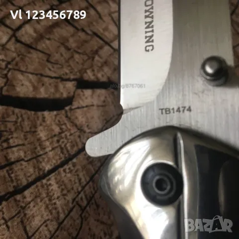 Browning ТВ 1474- Сгъваем автоматичен нож 102х228 мм, снимка 4 - Ножове - 50215345