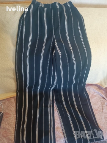 Панталон с широки крачоли Bershka, снимка 3 - Панталони - 53531172