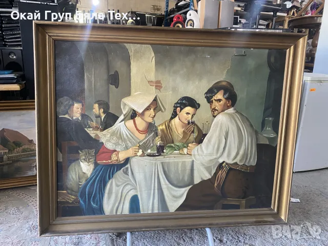 🖼️ ГОЛЯМА СТАРА КАРТИНА – ELI ANDERSEN 🇩🇰, снимка 12 - Картини - 56410497
