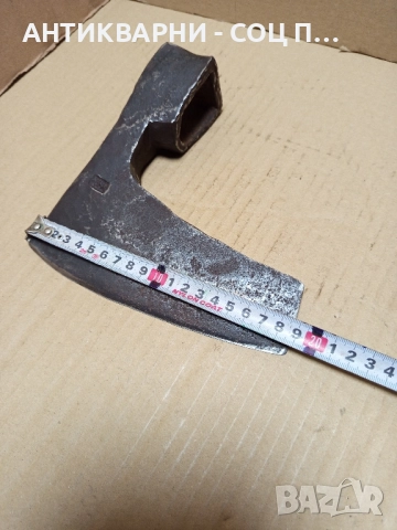Стара Ръчно Кована Брадва 1.400кг Номер 6., снимка 8 - Антикварни и старинни предмети - 51644675