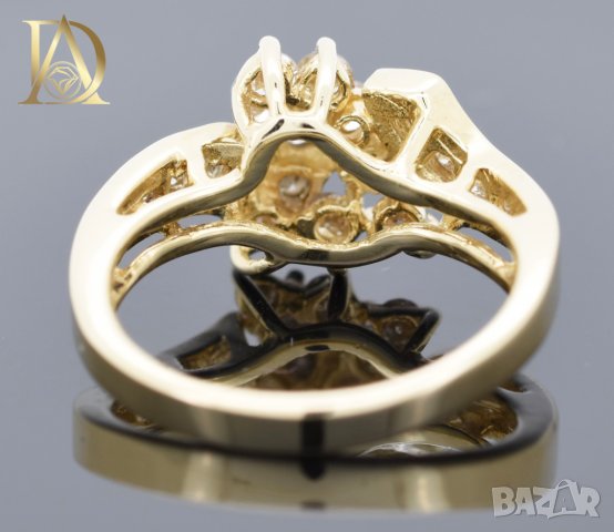 Нов Златен Пръстен с 0.85кт Естествени Брилянти , снимка 4 - Пръстени - 40186863