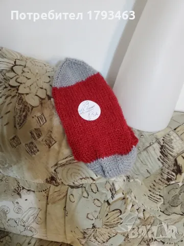 Ръчно плетени дамски чорапи размер 39, снимка 2 - Дамски чорапи - 49627611