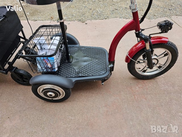 Триколка електрическа 1000w нов модел с товарно ремарке, снимка 13 - Мотоциклети и мототехника - 42559941