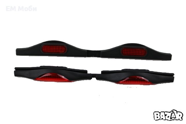 Протектор за Автомобилна Врата със Светлоотразител 2бр. комплект - Син / Червен / Оранжев, снимка 4 - Аксесоари и консумативи - 40107279