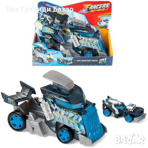 Нов Специален T-Racers Камион Ice Launcher - Създай и Стартирай деца играчка подарък