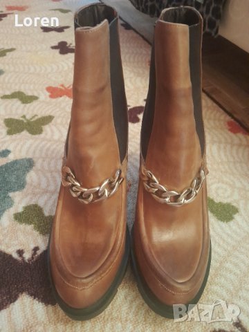 Дамски италиянски кафеви боти , снимка 9 - Дамски боти - 42344242