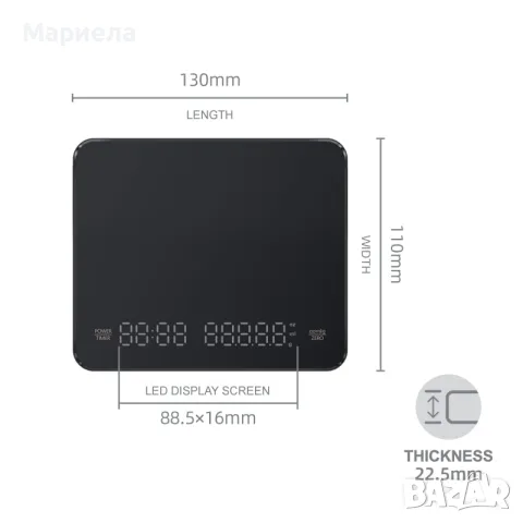 Малка кухненска везна до 3 кг., снимка 9 - Аксесоари за кухня - 56256299