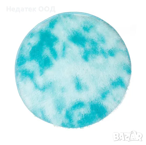 Декоративна постелка, Shaggy Blue Furry, 80 см, Светло син