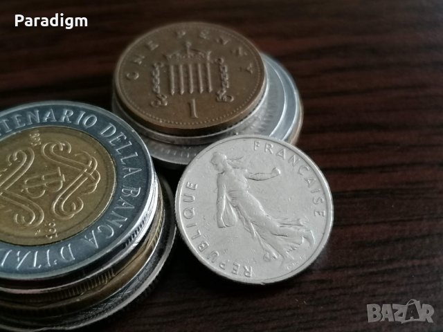 Монета - Франция - 1/2 (половин) франк | 1965г., снимка 2 - Нумизматика и бонистика - 35765413
