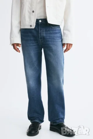 МЪжки дънки HM Straight Regular Jeans -размер 29/30, снимка 2 - Дънки - 56241919