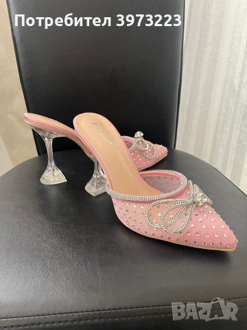Дамски обувки в розово, снимка 2 - Дамски обувки на ток - 44238750