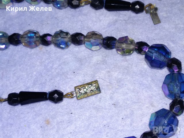 СТАРО АР ДЕКО РЕТРО КОЛИЕ ОГЪРЛИЦА ФАСЕТИРАН БОХЕМСКИ КРИСТАЛ МАЙСТОРСКА РЪЧНА ИЗРАБОТКА 75181, снимка 8 - Антикварни и старинни предмети - 41838657