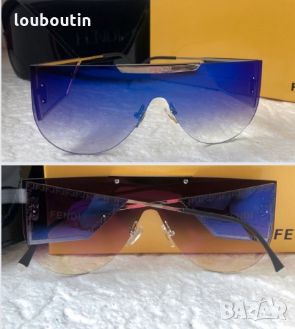 -15 % разпродажбаFendi дамски слънчеви очила маска с лого 