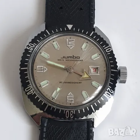 Мъжки механика часовник JUMBO, снимка 5 - Антикварни и старинни предмети - 50156689