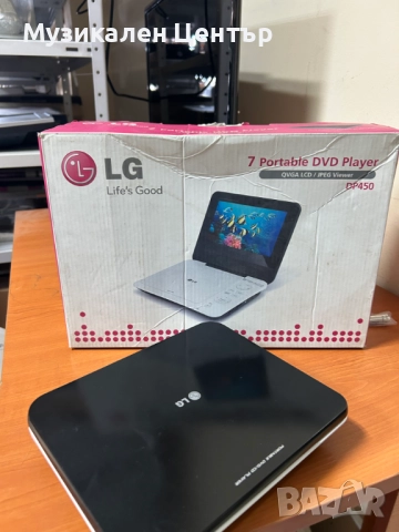LG 7 Portable DvD player DP450 БЕЗ ЗАХРАНВАНЕ, снимка 4 - Плейъри, домашно кино, прожектори - 51491570