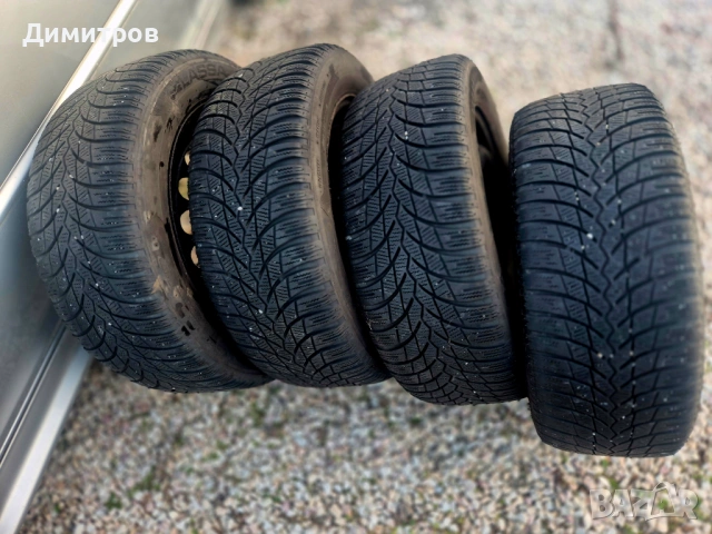 4 зимни гуми LASSA 205/55R16 с джанти 205/55R16, снимка 3 - Гуми и джанти - 53154177