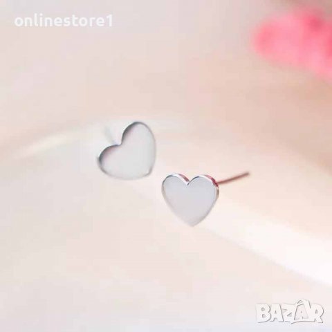 Сребърни обеци - Сърца Класик 925 BX545, снимка 3 - Обеци - 39123045