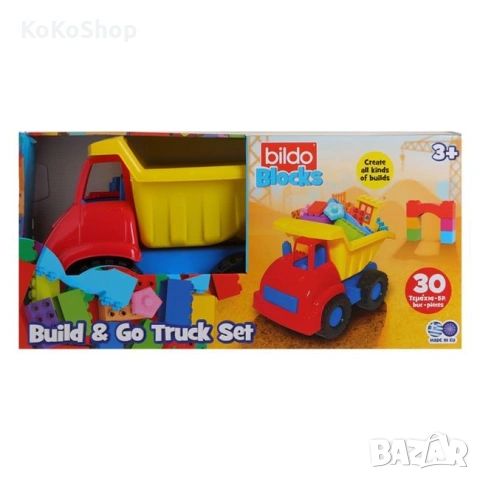 Камион с конструктор 30 части/камион със строителни блокчета, снимка 3 - Конструктори - 53029173