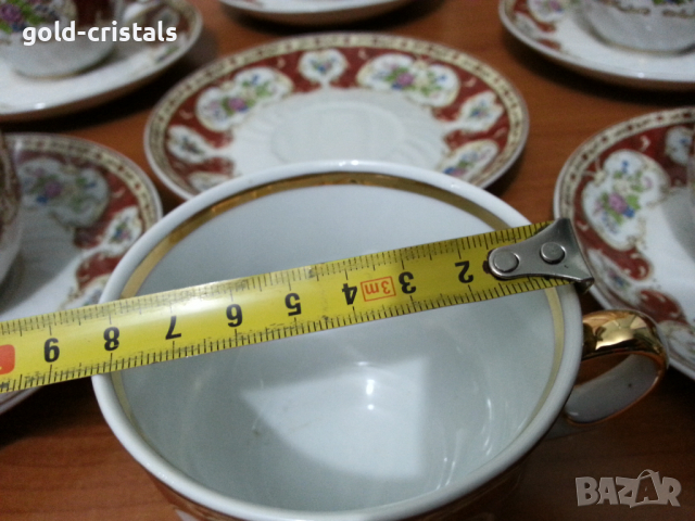 Стар български порцелан чаши за чай, снимка 4 - Антикварни и старинни предмети - 36164480