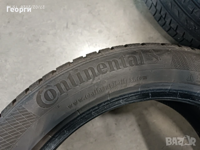 2бр. зимни гуми 215/50/18 Continental, снимка 4 - Гуми и джанти - 53666426