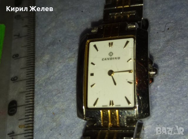 CANDINO SWISS MADE Елегантен МАРКОВ ДАМСКИ КВАРЦОВ ЧАСОВНИК КАНДИНО с КРАСИВА Неръжд. ВЕРИЖКА 38817, снимка 7 - Дамски - 42136678