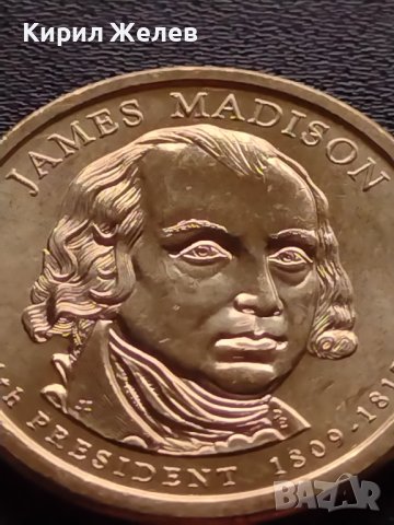 Възпоменателна монета 1 долар JAMES MADISON 4 президент на САЩ (1809-1817) за КОЛЕКЦИЯ 37754, снимка 3 - Нумизматика и бонистика - 40765102