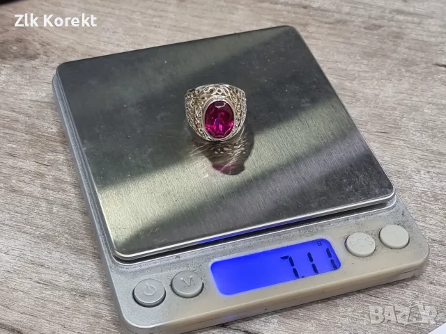 Сребърен пръстен от СССР , снимка 12 - Пръстени - 56271549