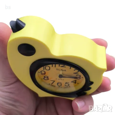 Механичен будилник Slava (обслужен), снимка 4 - Антикварни и старинни предмети - 49544279