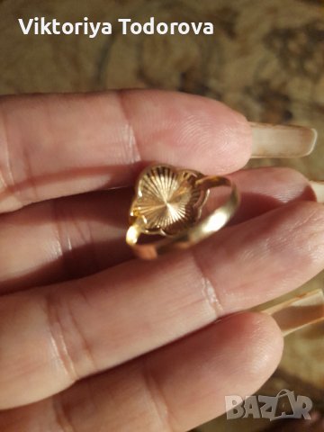 Нов златен пръстен 14К злато -СПЕШНО, снимка 3 - Пръстени - 39283179