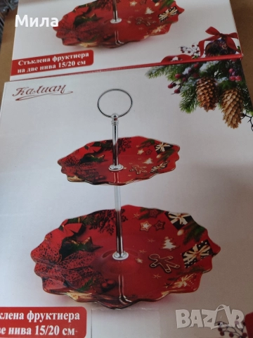 Плато на 2 етажа коледно, снимка 4 - Други - 51710938