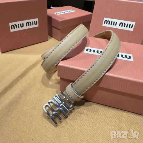 колани от естествена кожа в кутия miu miu , снимка 2 - Колани - 51550078