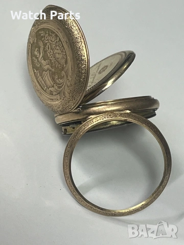 Златен джобен часовник 14 карата, снимка 10 - Джобни - 53087796