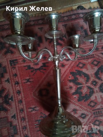 Свещник стар 25857, снимка 7 - Антикварни и старинни предмети - 34369564