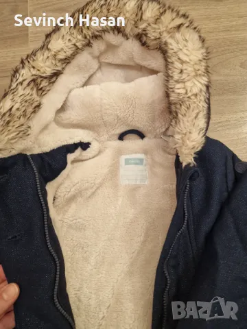 Бебешко палто Obaibi- 18 месеца/ 80 см., снимка 2 - Бебешки якета и елеци - 48017710