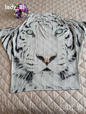 🌸 Туника с имитация тигър М/Л размер 🪻, снимка 1