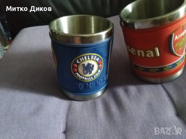 Метални чаши нови  за варене на чай-кафе и пиене- Челси, снимка 2 - Футбол - 42170056