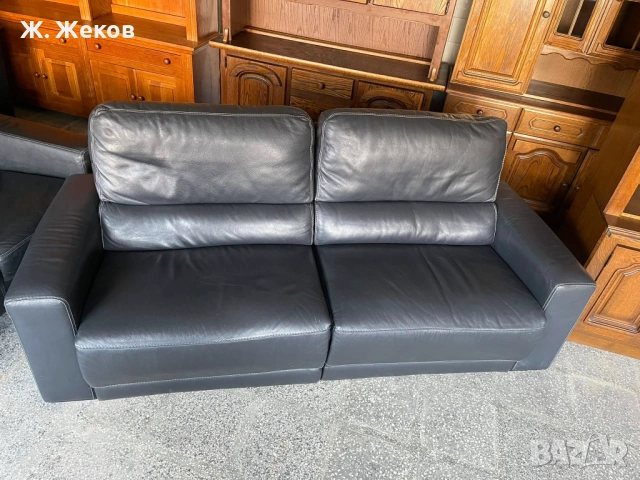 Кожен диван, снимка 3 - Дивани и мека мебел - 53587510
